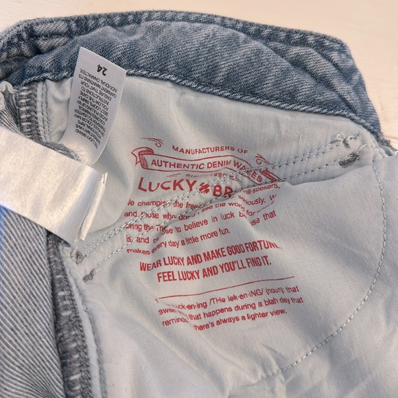 Lucky Brand Liquid Denim Luxe Barrel Cargo Jeans - Picture 5 of 8